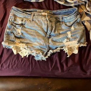 High rise shorts